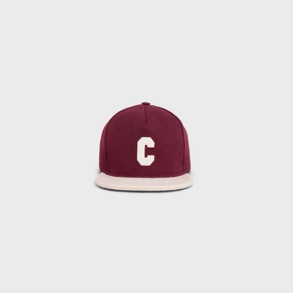 Celine Maroon and Cream Cap